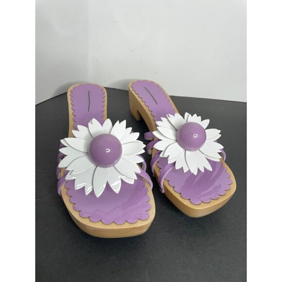 Jeffrey Campbell Shoes - NEW Jeffrey Campbell X Free People Blossoms Wooden Sandal Size 8.5 Lilac